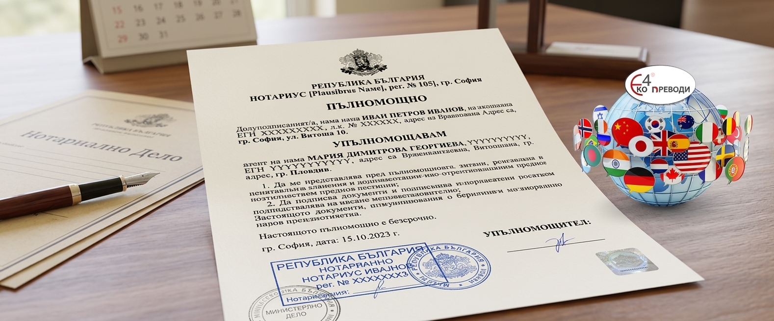 Легализация на пълномощни