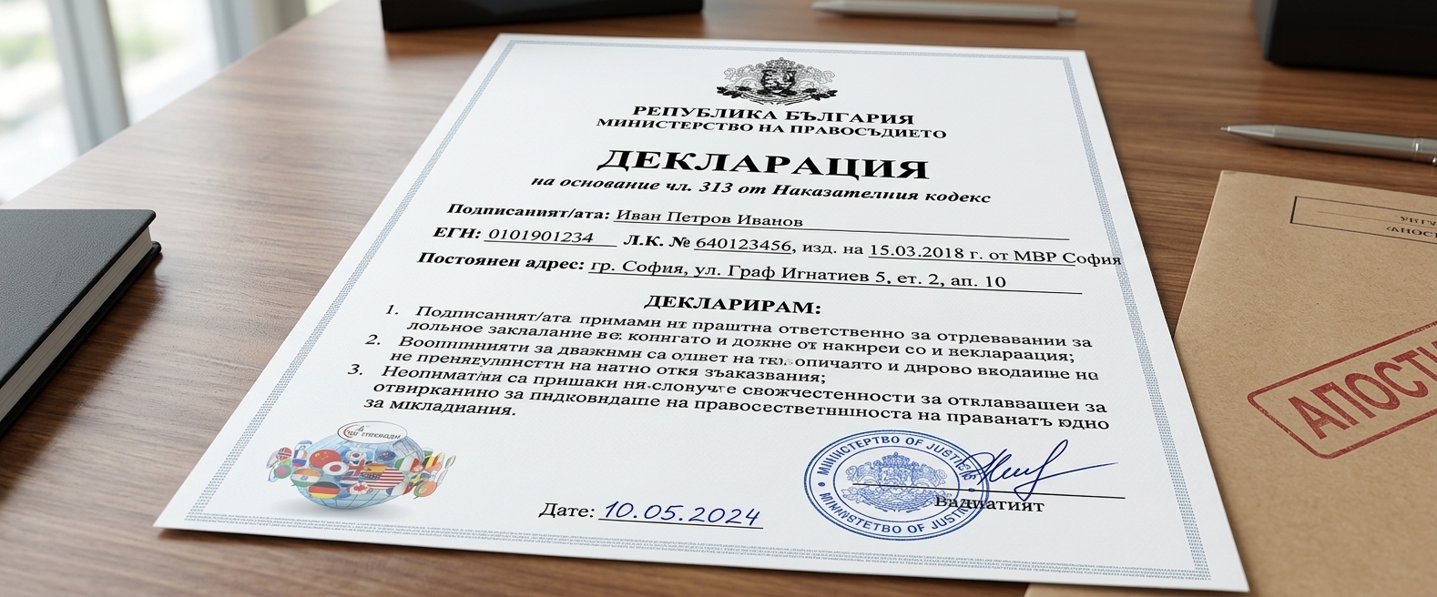 Превод и легализация на декларации