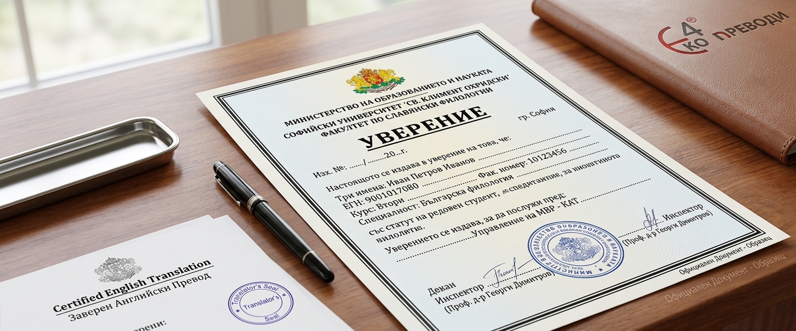 Превод на уверения