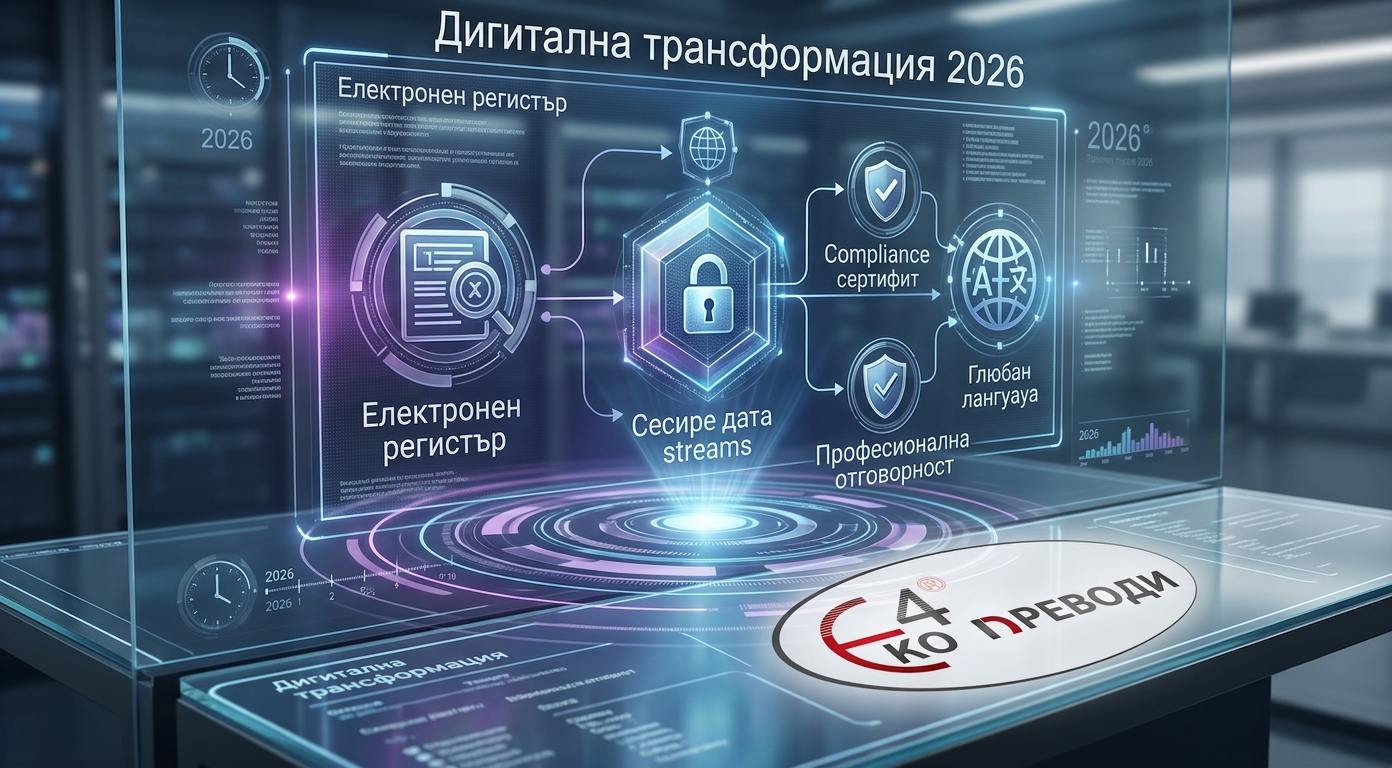 Дигитална трансформация 2026: Новите регулации за преводачески услуги